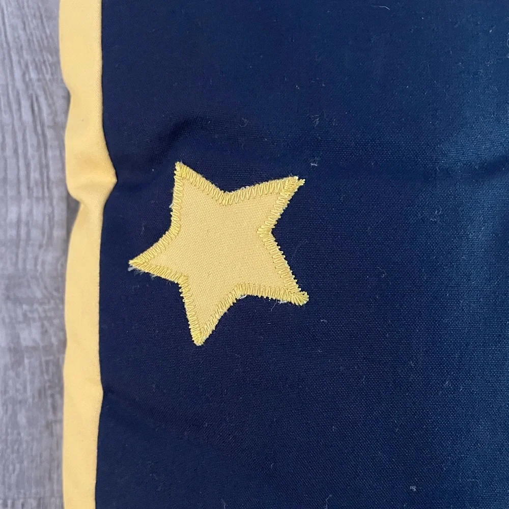 Celestial handmade yellow/black sun, moon & star toss pillows & 1 sun pillowcase